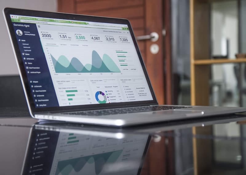 SaaS analytics dashboard with real-time business metrics